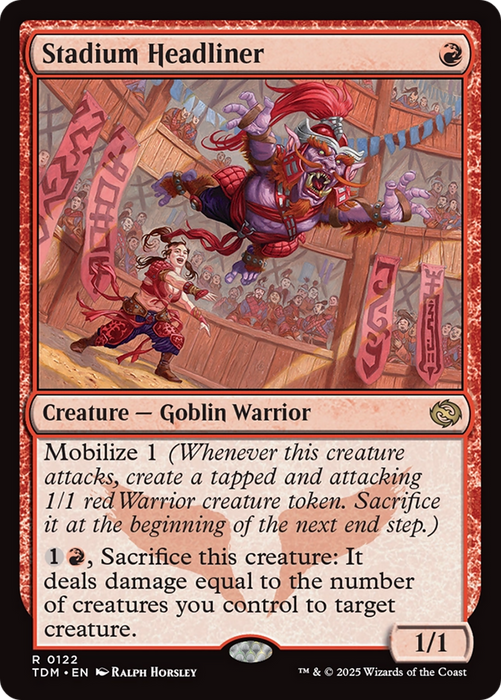 Stadium Headliner (TDM-122) - rare - Foil