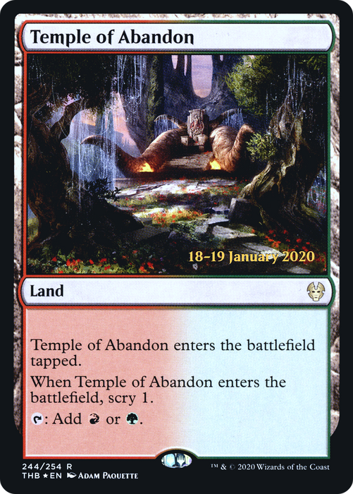 Temple of Abandon (PRE-244S) - rare - Foil