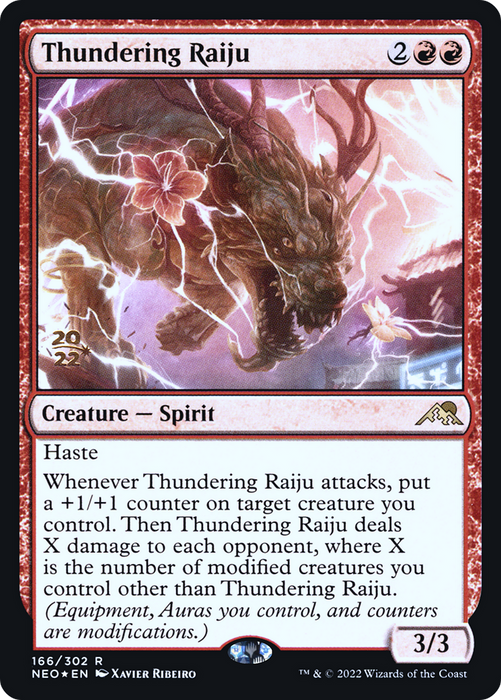 Thundering Raiju (PRE-166S) - rare - Foil