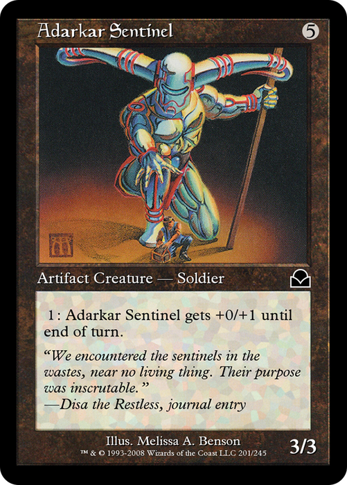 Adarkar Sentinel (ME2-201) - common - Foil