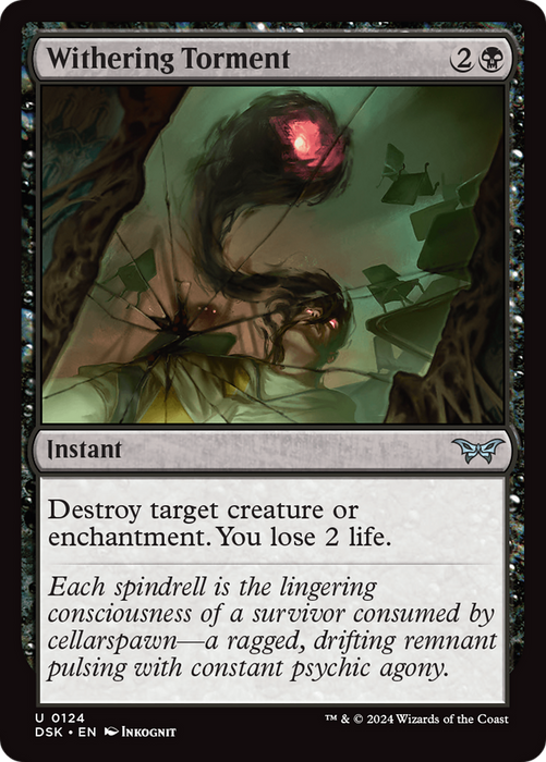 Withering Torment (DSK-124) - uncommon - Foil