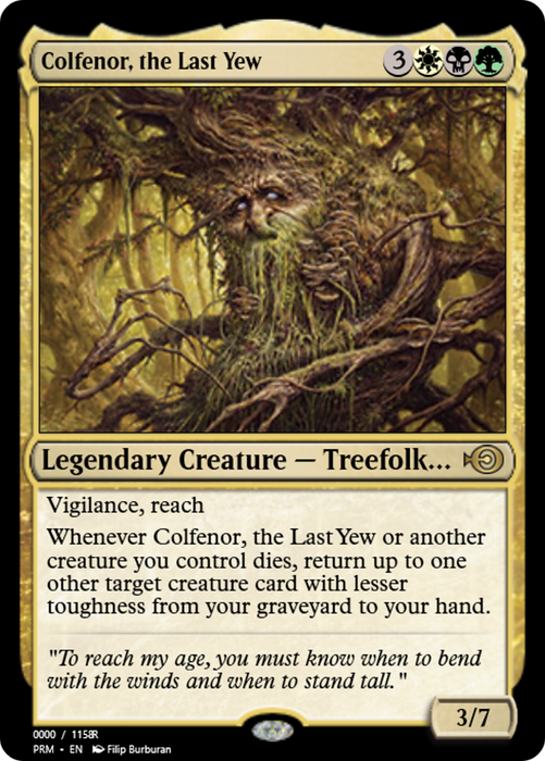 Colfenor, the Last Yew (PRM-86262) - rare - Foil