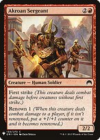 Akroan Sergeant (LIST-ORI-130) - common