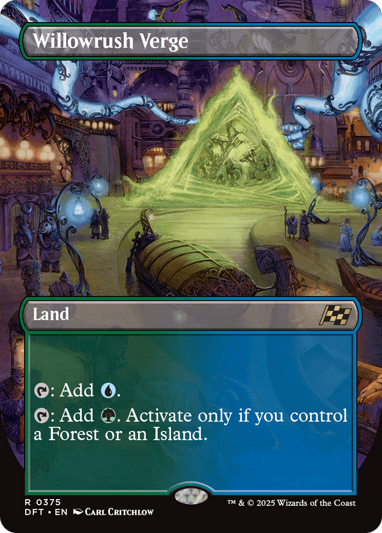 Willowrush Verge (DFT-375) - rare (Borderless) - Foil