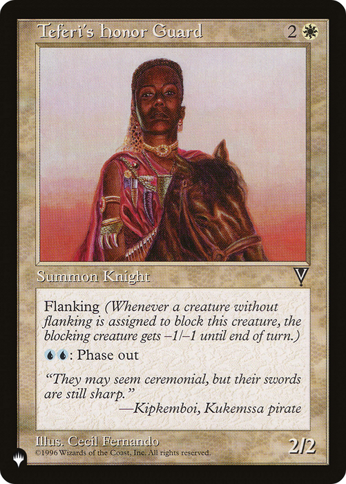Teferi's Honor Guard (LIST-VIS-22) - uncommon
