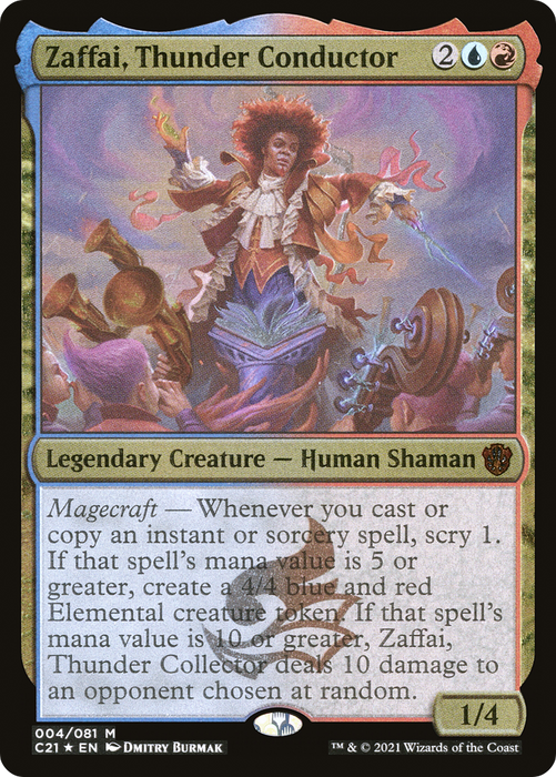 Zaffai, Thunder Conductor (C21-004) - mythic - Etched Foil