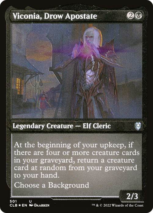 Viconia, Drow Apostate (CLB-501) - uncommon - Etched Foil
