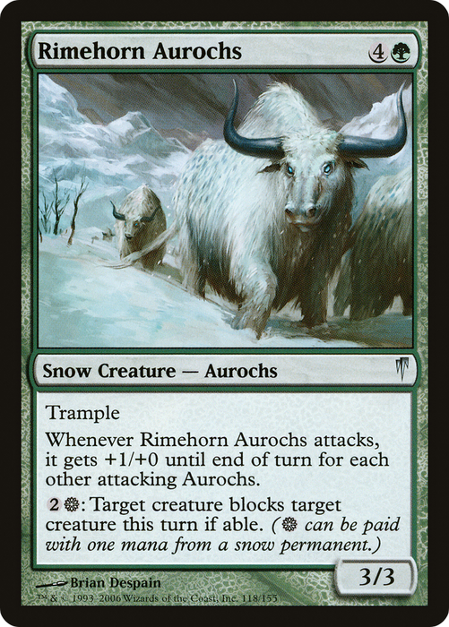Rimehorn Aurochs (CSP-118) - uncommon