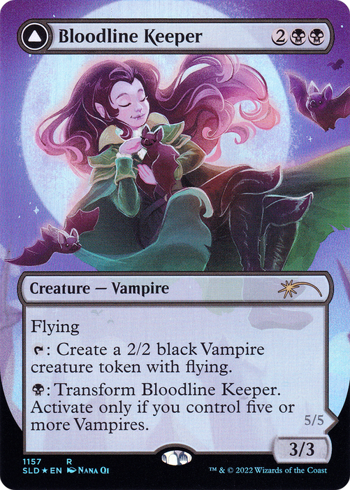 Bloodline Keeper // Lord of Lineage (SLD-1157) - rare (Borderless) - Foil