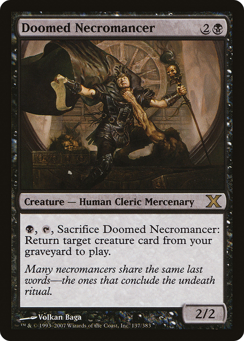 Doomed Necromancer (10E-137) - rare - Foil