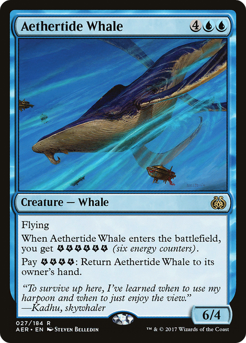 Aethertide Whale (AER-027) - rare - Foil