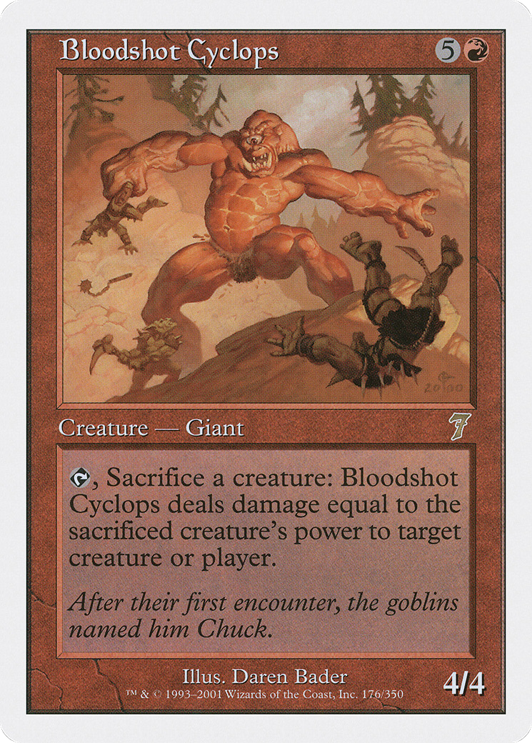 Bloodshot Cyclops (7ED-176) - rare