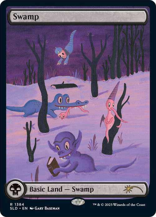 Swamp (SLD-1384) - rare: (Full Art)