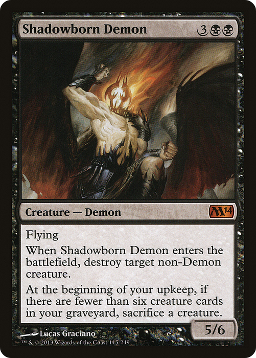 Shadowborn Demon (M14-115) - mythic - Foil