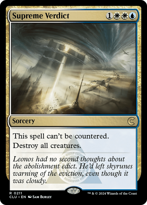 Supreme Verdict (CLU-211) - rare