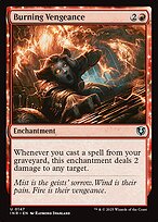 Burning Vengeance (INR-147) - uncommon: (enchantment) - Foil