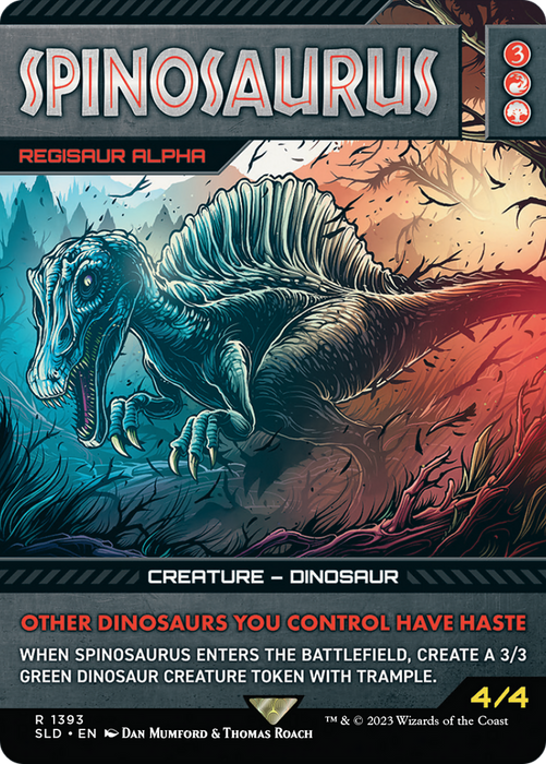 Regisaur Alpha (SLD-1393) - rare / Spinosaurus (Borderless)