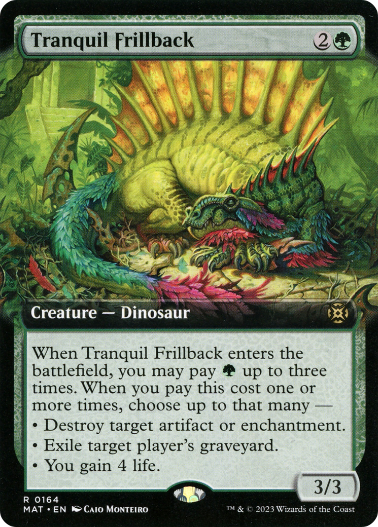 Tranquil Frillback (MAT-164) - rare: (Extended Art) - Foil