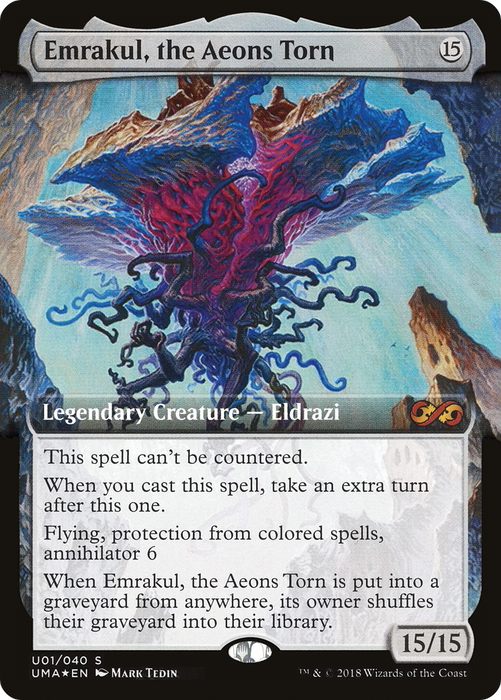 Emrakul, the Aeons Torn (UMA:BT-0U1) - mythic: (Extended Art) - Foil