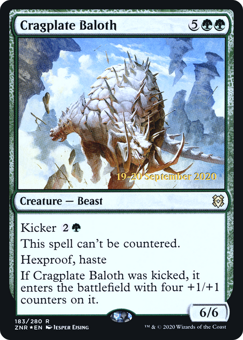Cragplate Baloth (PRE-183S) - rare - Foil