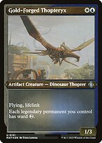 Gold-Forged Thopteryx (MAT-131) - uncommon - Etched Foil