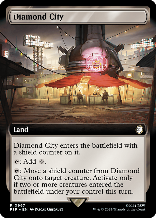 Diamond City (PIP-967) - rare: (Extended Art) - Foil