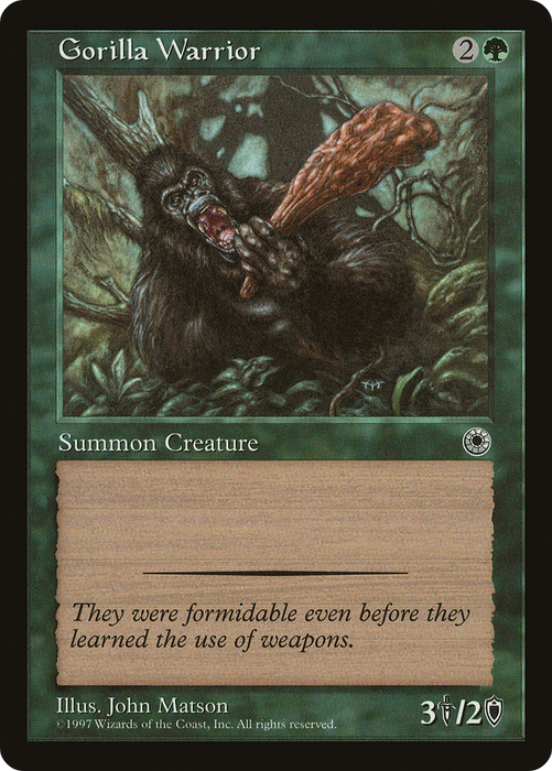 Gorilla Warrior (POR-168) - common