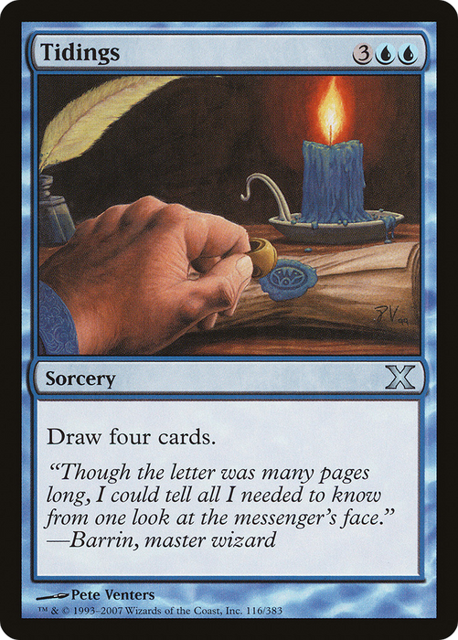 Tidings (10E-116) - uncommon - Foil