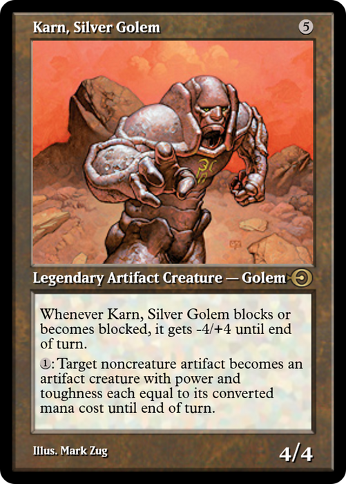 Karn, Silver Golem (PRM-36106) - rare - Foil