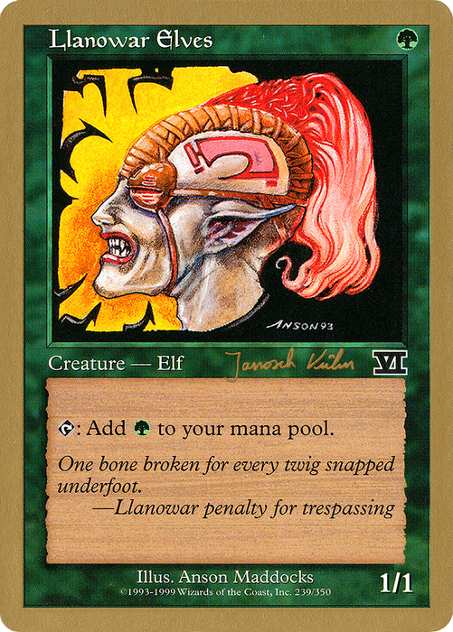 Llanowar Elves (WCD-JK239) - common