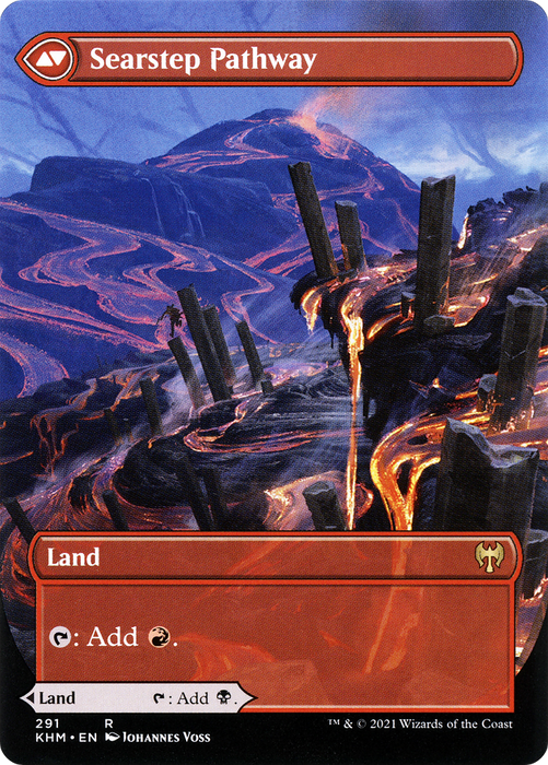 Blightstep Pathway // Searstep Pathway (KHM-291) - rare: (Showcase) (Borderless)