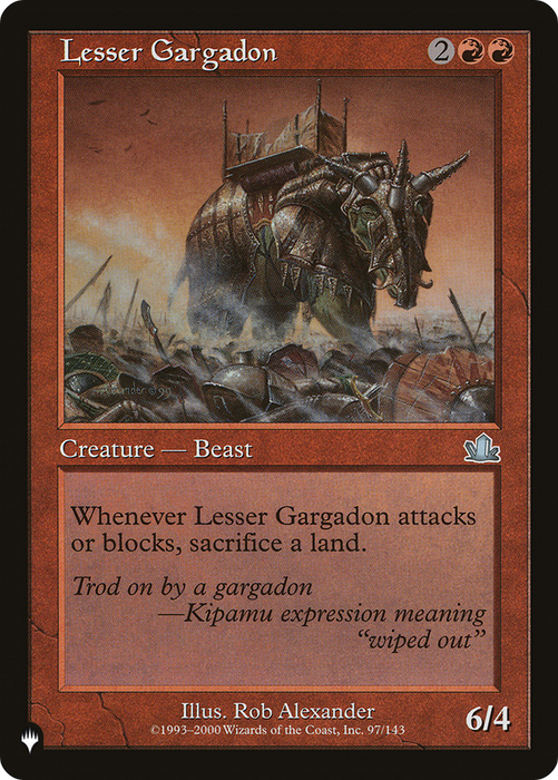 Lesser Gargadon (LIST-PCY-97) - uncommon