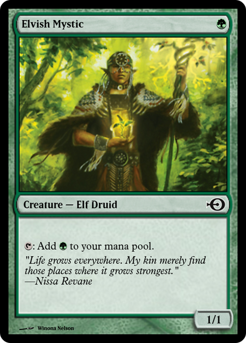 Elvish Mystic (PRM-51538) - common - Foil
