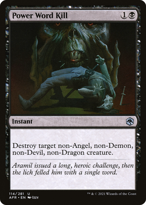 Power Word Kill (AFR-114) - uncommon - Foil