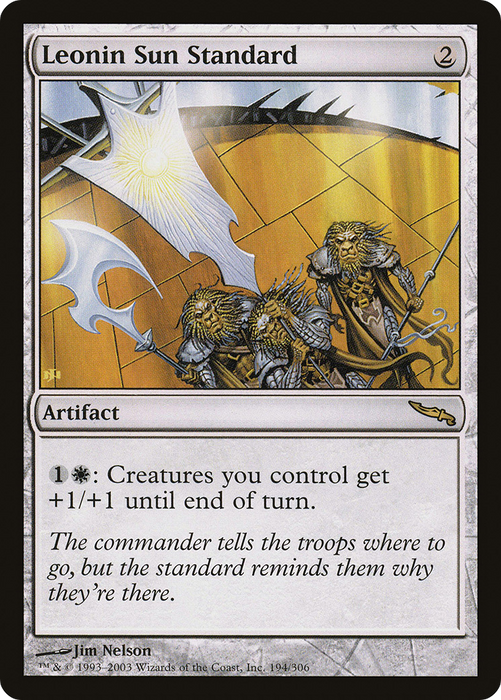 Leonin Sun Standard (MRD-194) - rare - Foil
