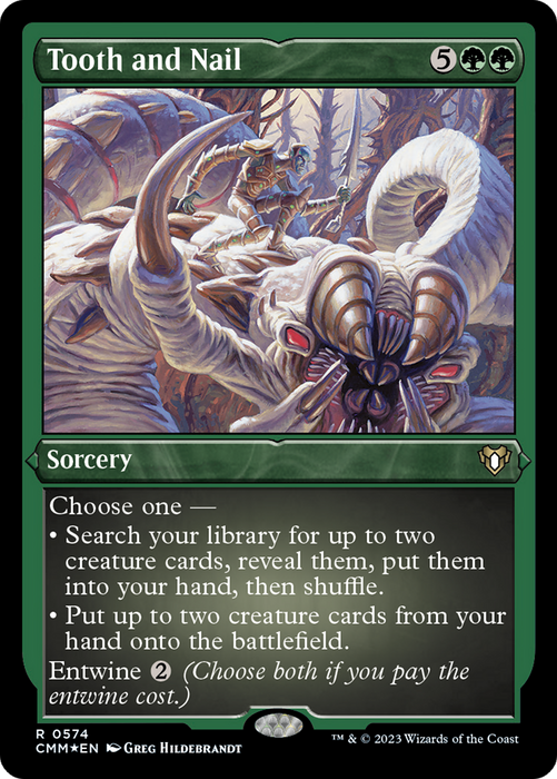 Tooth and Nail (CMM-574) - rare - Etched Foil