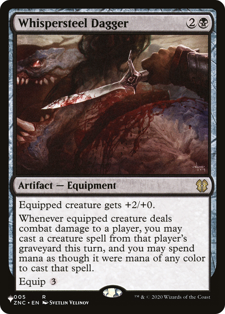 Whispersteel Dagger (LIST-ZNC-5) - rare