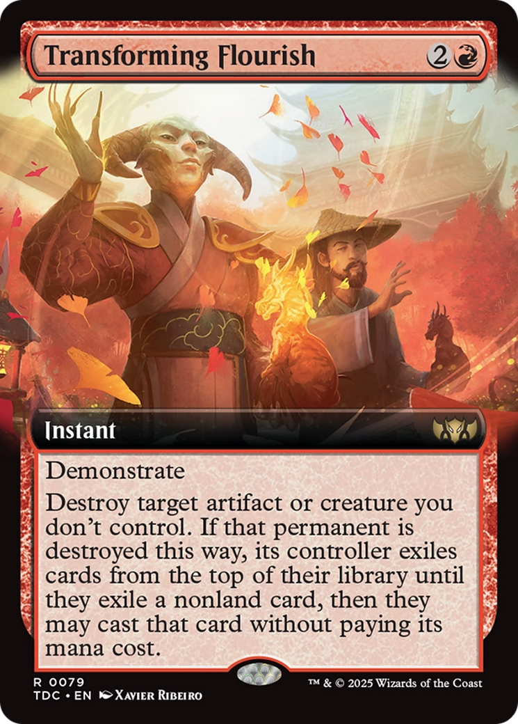 Transforming Flourish (TDC-079) - rare: (Extended Art)