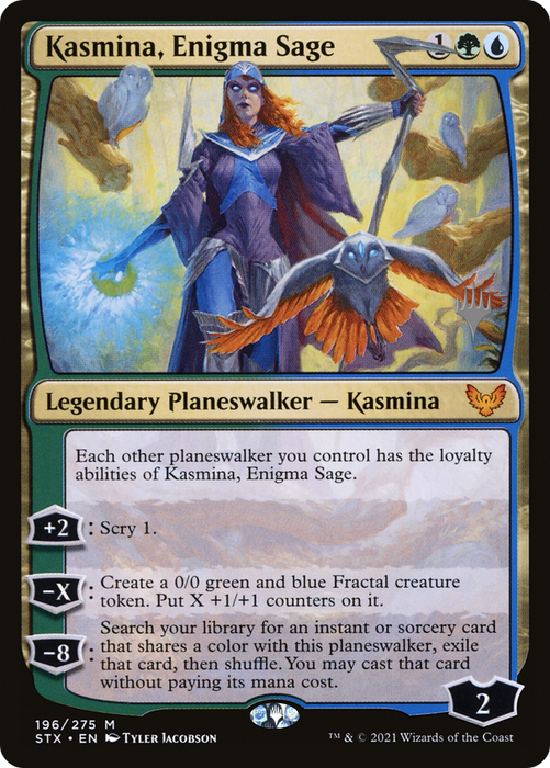 Kasmina, Enigma Sage (PPSTX-196P) - mythic