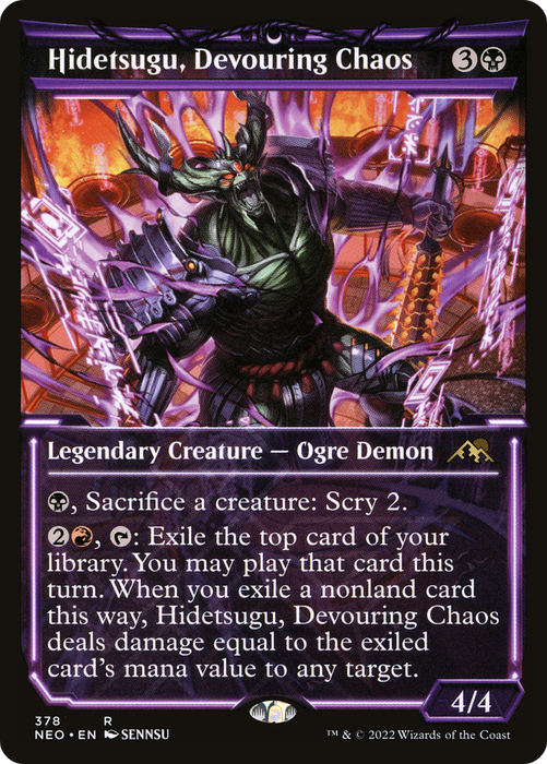 Hidetsugu, Devouring Chaos (NEO-378) - rare: (Showcase)