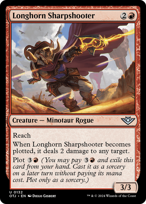 Longhorn Sharpshooter (OTJ-132) - uncommon - Foil