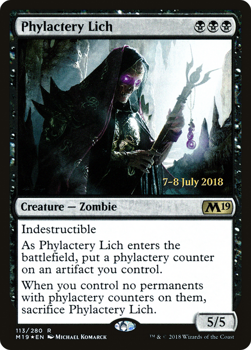 Phylactery Lich (PRE-113S) - rare - Foil