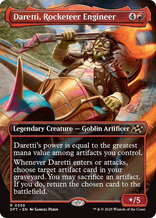 Daretti, Rocketeer Engineer (DFT-358) - rare (Borderless)