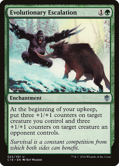 Evolutionary Escalation (C16-022) - uncommon