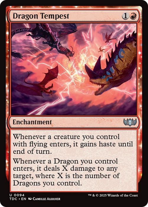 Dragon Tempest (TDC-094) - uncommon: (enchantment)