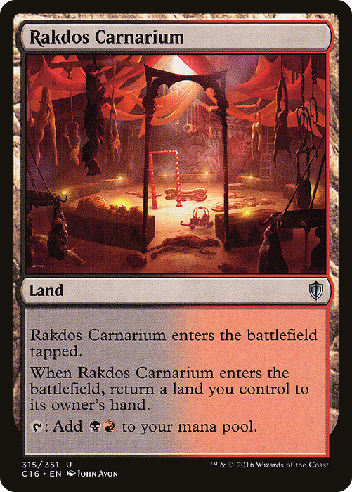 Rakdos Carnarium (C16-315) - uncommon