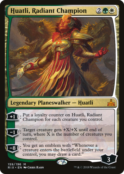 Huatli, Radiant Champion (RIX-159) - mythic - Foil