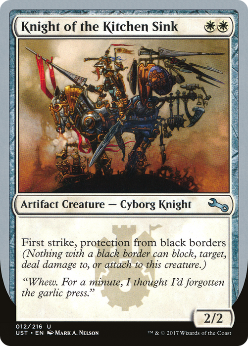 Knight of the Kitchen Sink (UST-12A) - uncommon - Foil
