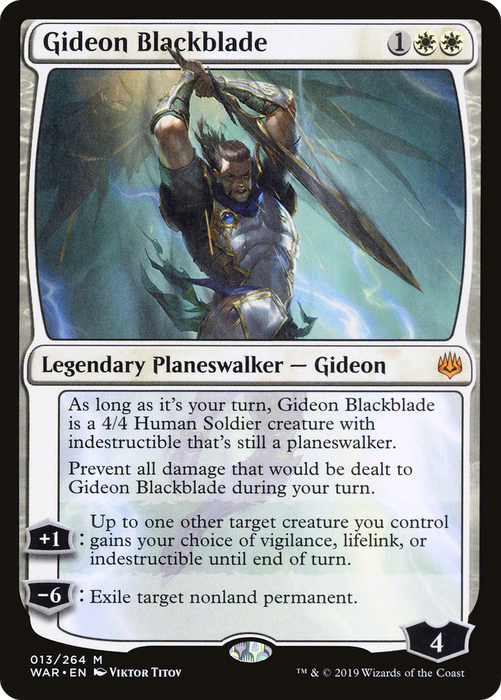 Gideon Blackblade (WAR-013) - mythic - Foil