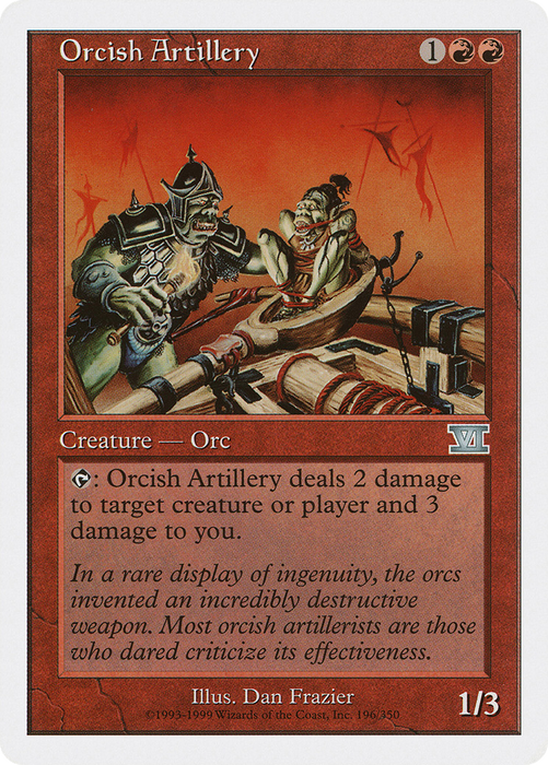 Orcish Artillery (6ED-196) - uncommon